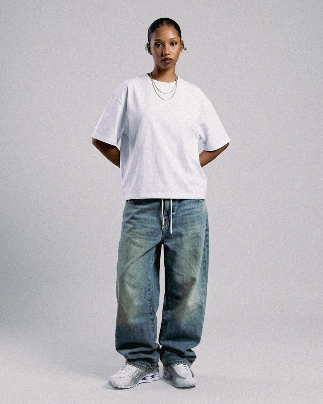 ONLY BOXY TEE - WHITE