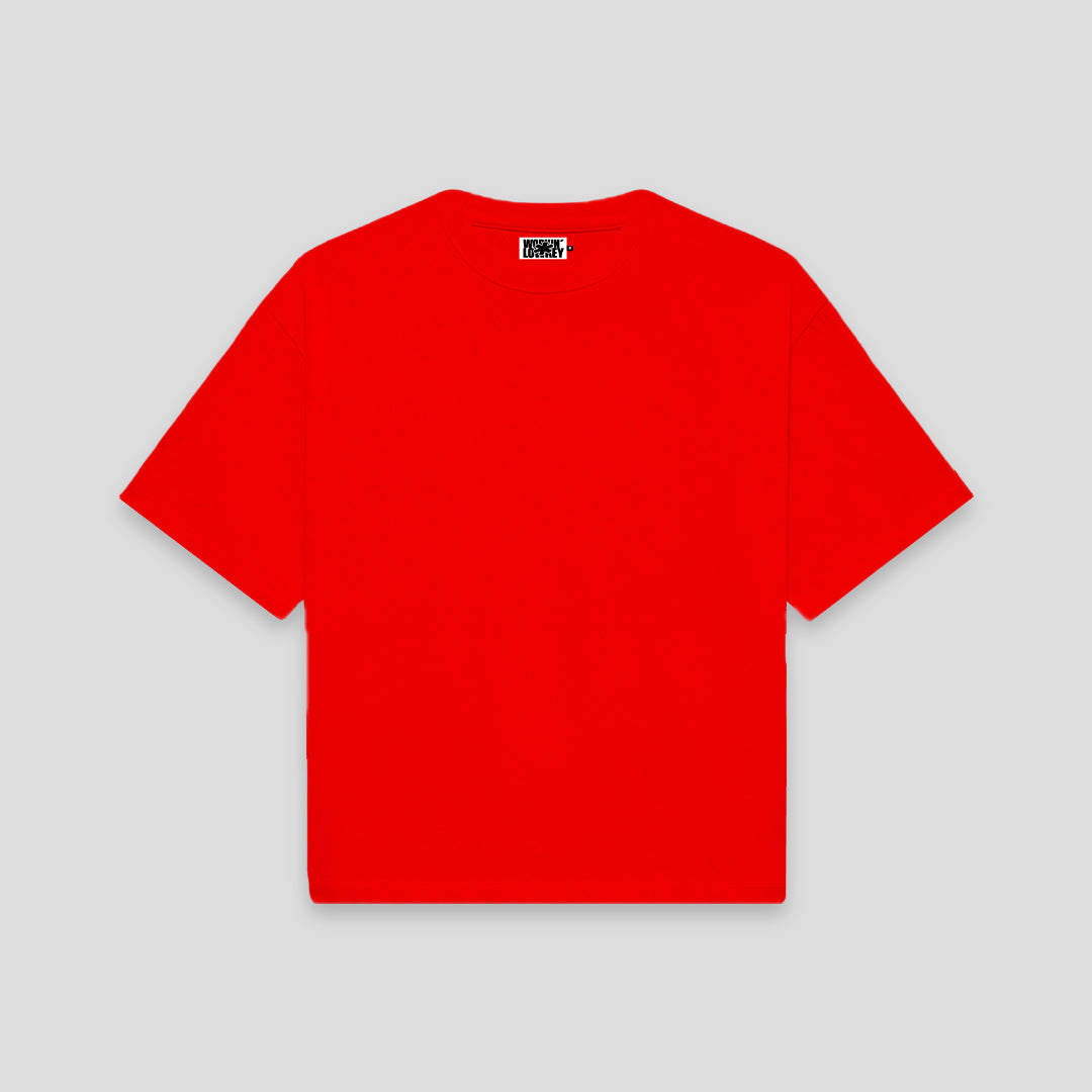 ONLY BOXY TEE - RED