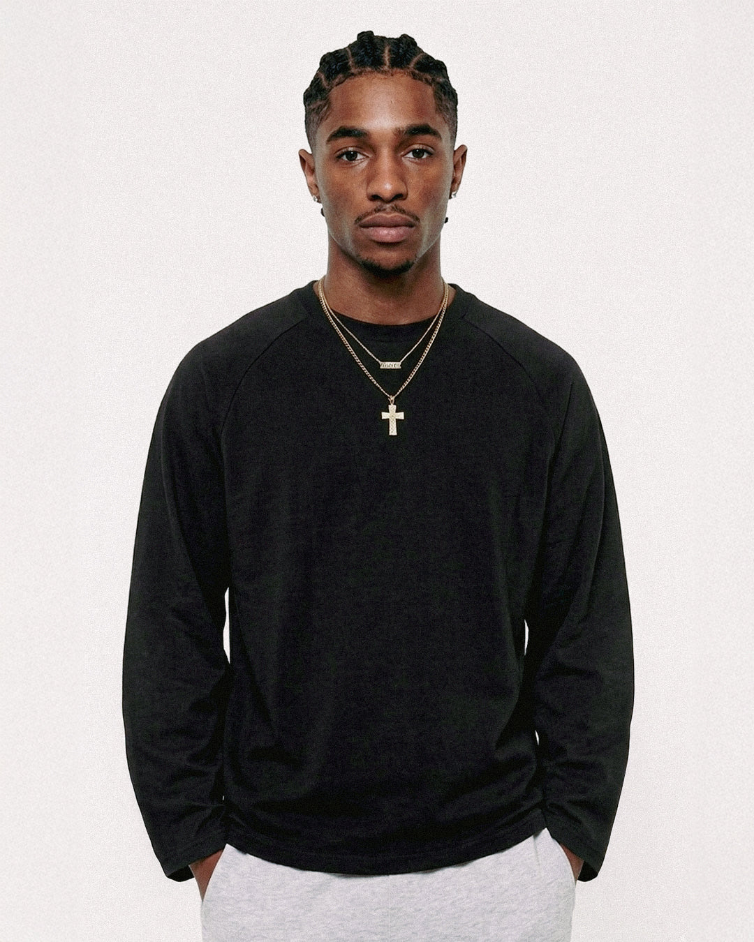 LONG SLEEVE TEE - BLACK