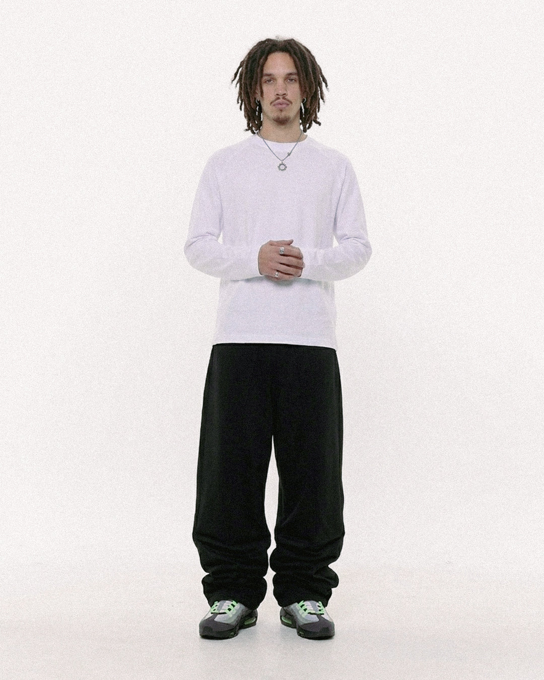 LONG SLEEVE TEE - WHITE – Lowkey.