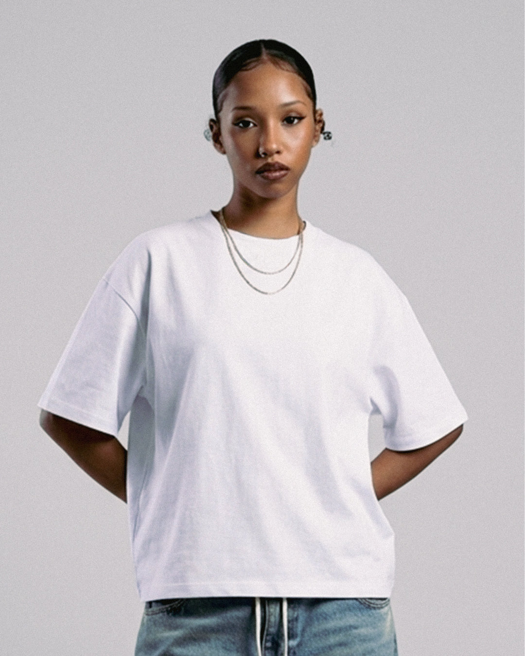 ONLY BOXY TEE - WHITE